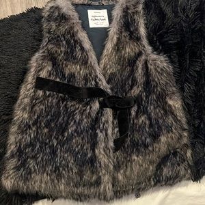 Zara Girls Faux Fur vest